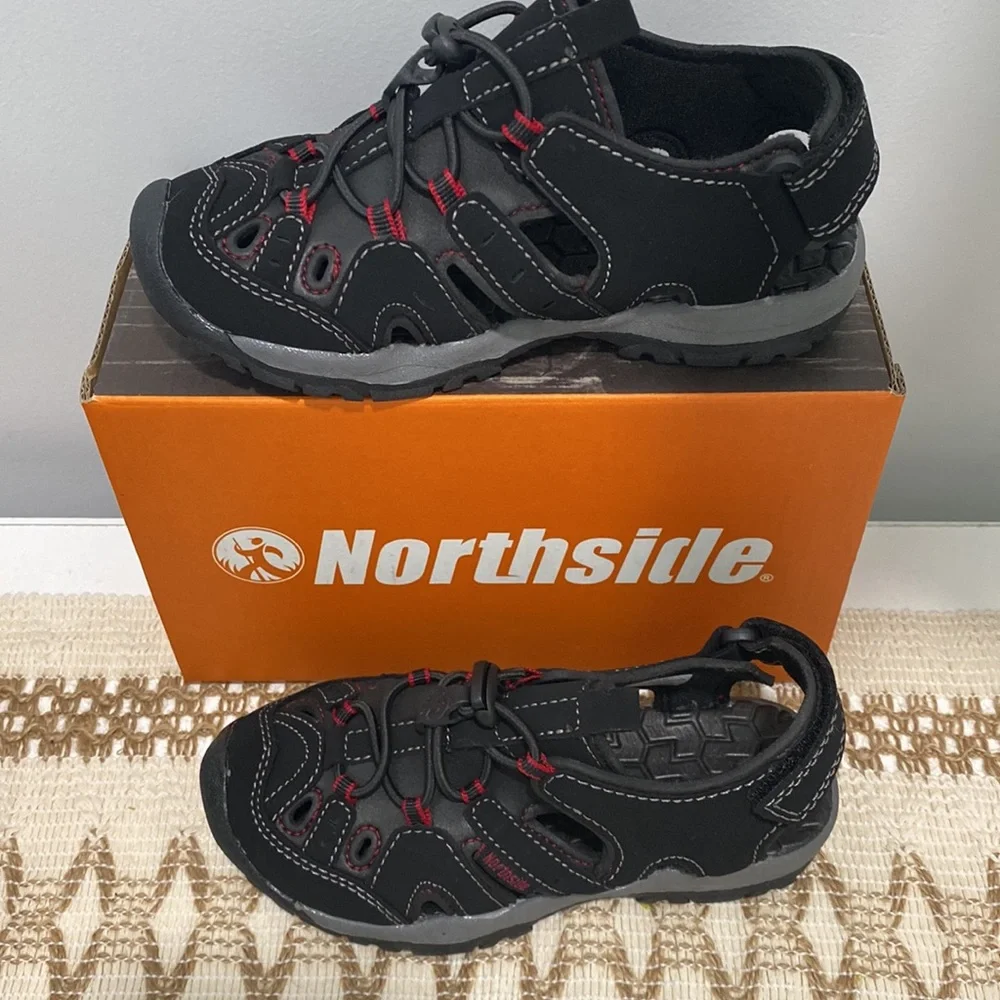 Northside Unisex-Child Burke Sport Sandals Waterproof Black Size Toddler 10